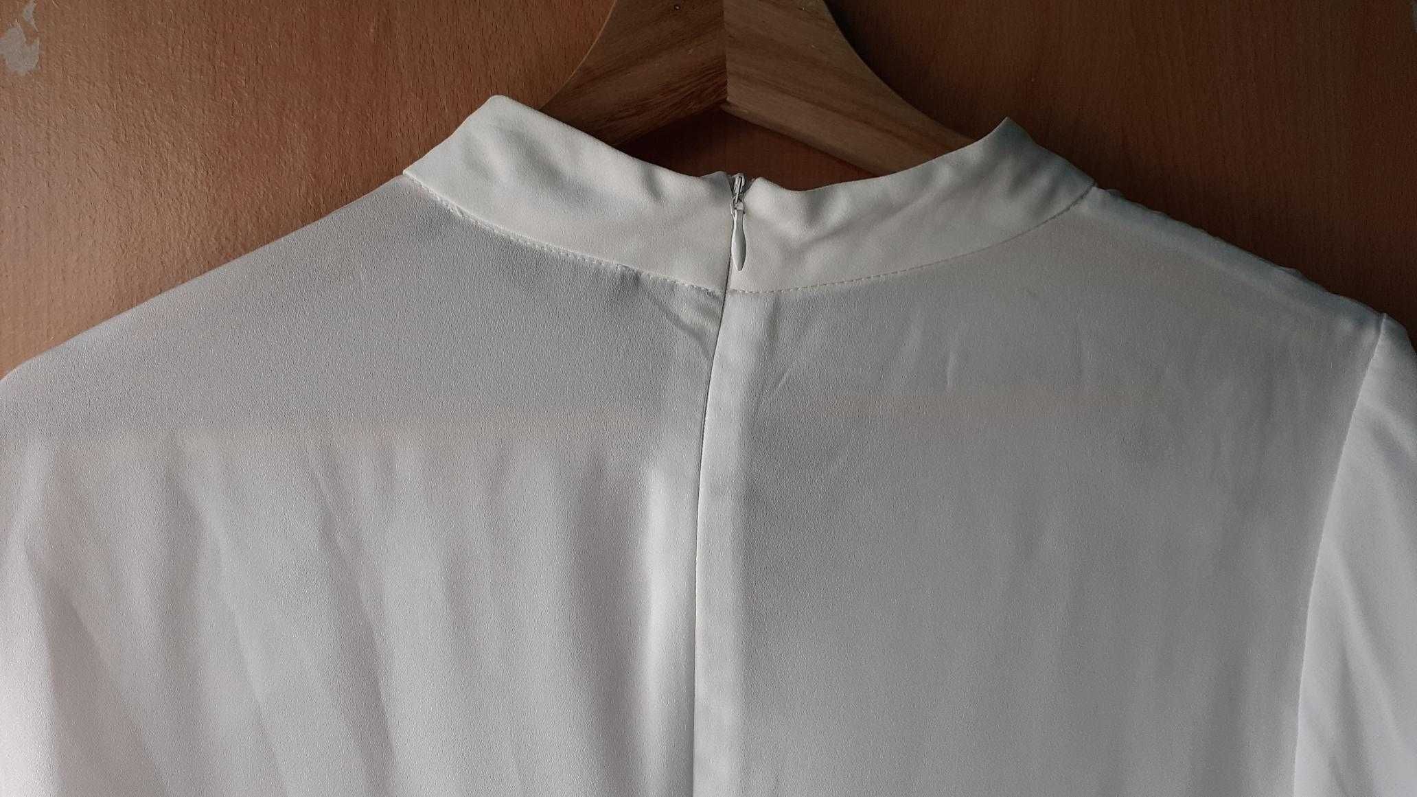 Blusa branca manga comprida M cortefiel