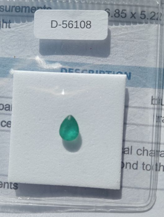 Esmeralda Zambiana 0,86ct (IGE)