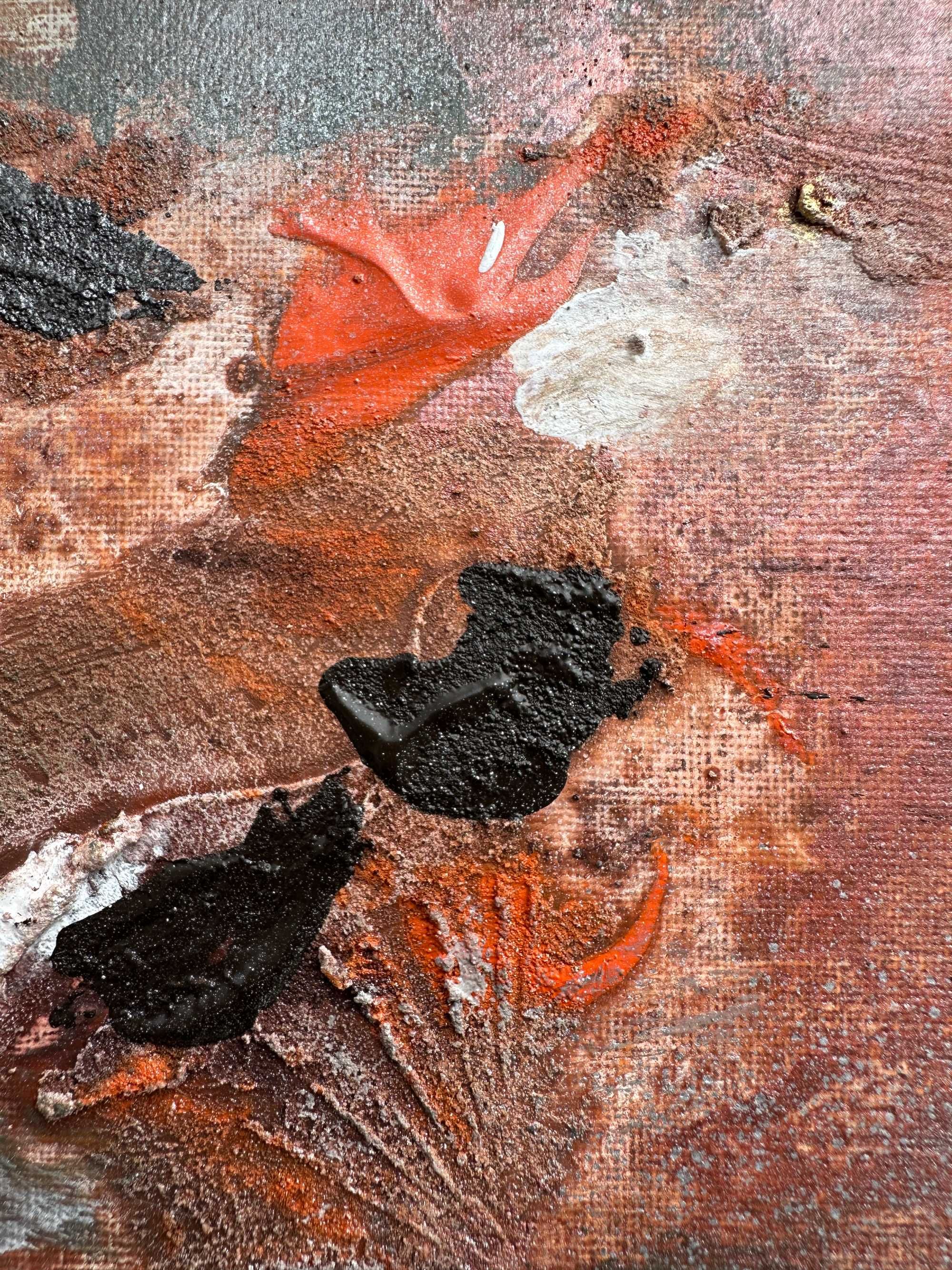 ,,SEDNO" Obraz struktura akrylowy ręcznie malowany 30x40 cm abstrakcja