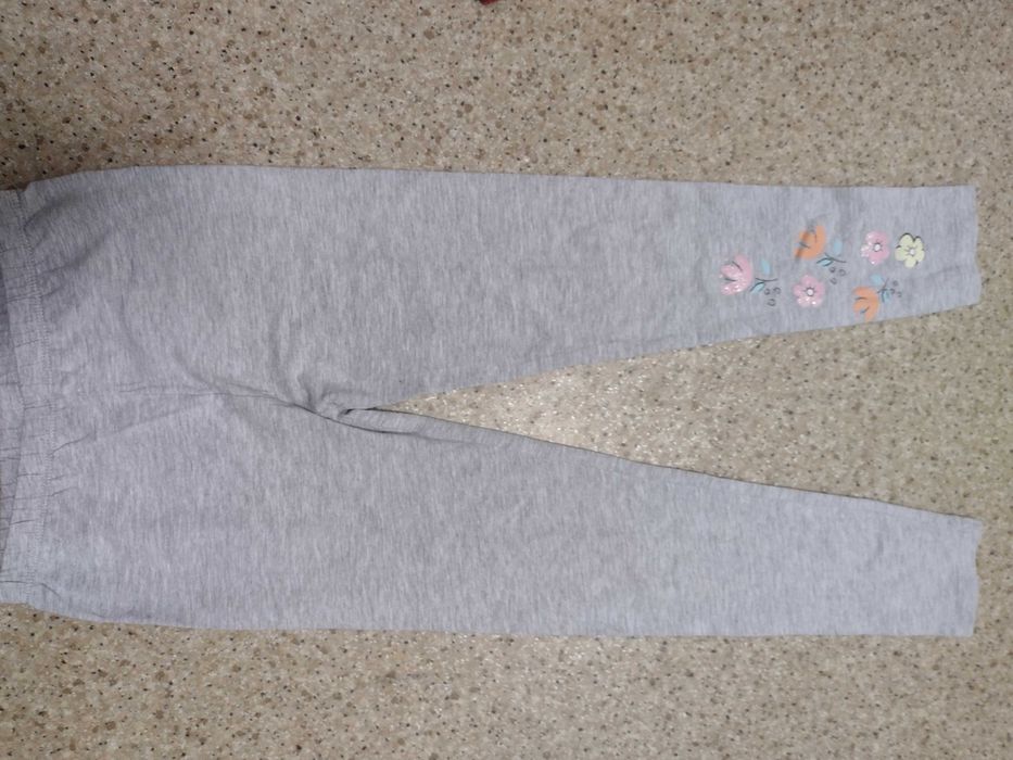 Zestaw H&M TU 3 szt spodnie jeansowe getry legginsy r. 128 paka