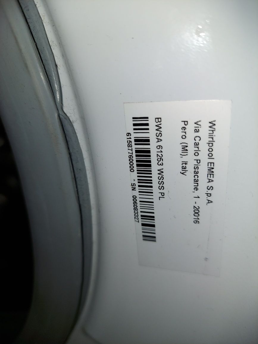 Części z pralki indesit BWSA 61253