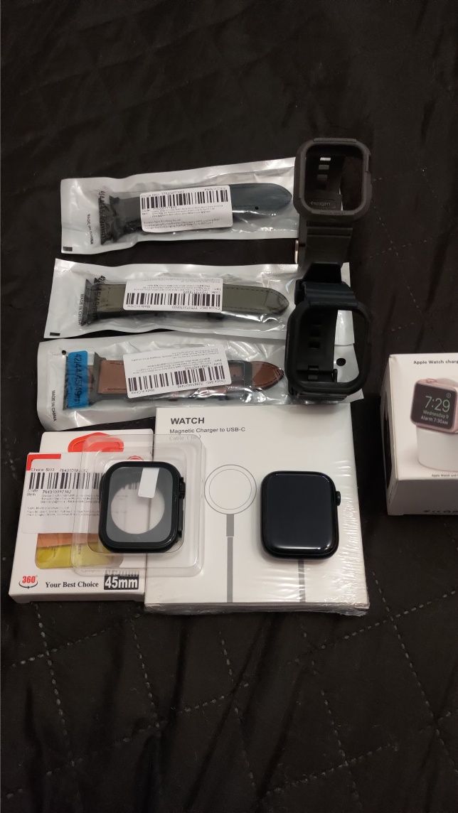 Smartwatch Apple Watch 8,45mm Gps,czarny.
