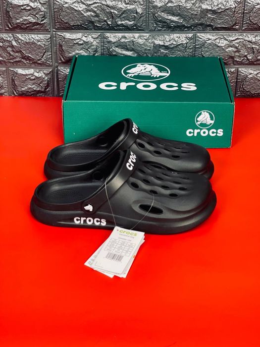 Мужские Крокс черные / Crocs чоловічі чорні / крокси мужские удобные