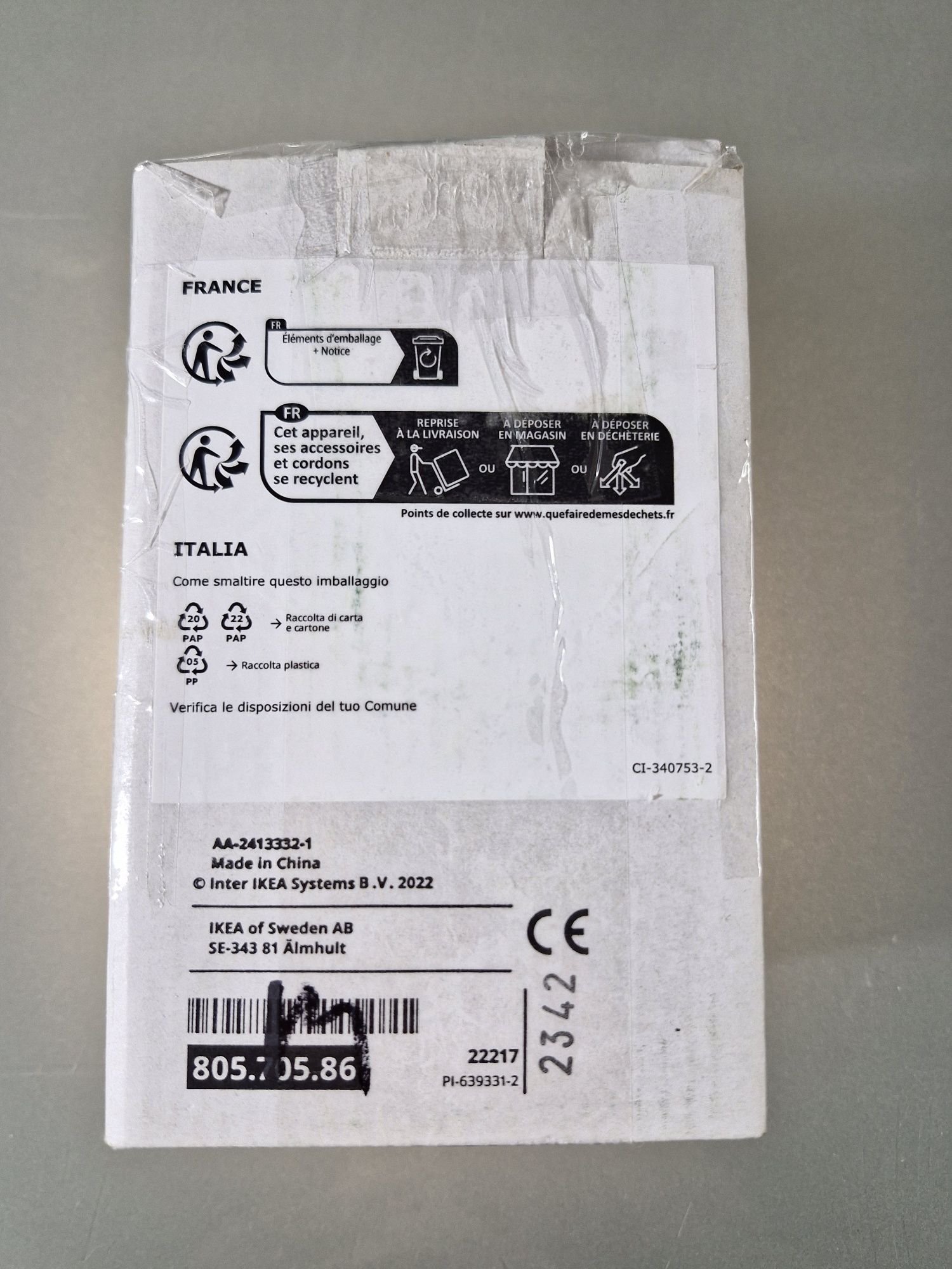 IKEA Solvinden Łańcuch Świetlny LED 12 Żarówek na Baterie Żółty