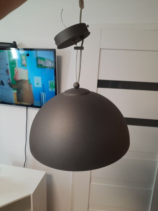Lampa sufitowa szara 33cm