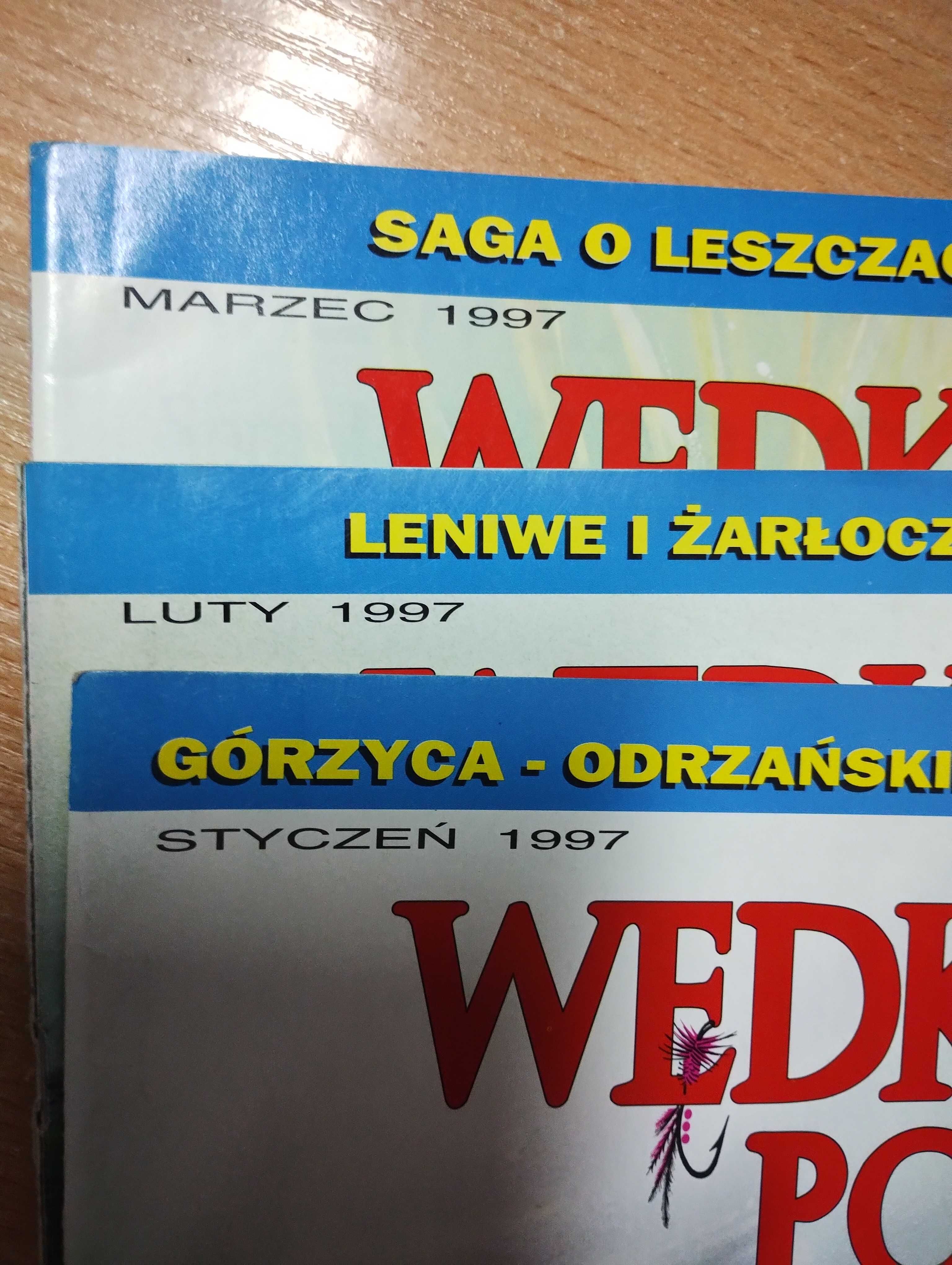 WĘDKARZ POLSKI czasopismo, gazeta- 29 numerów - 1996, 1997, 1998, 1999