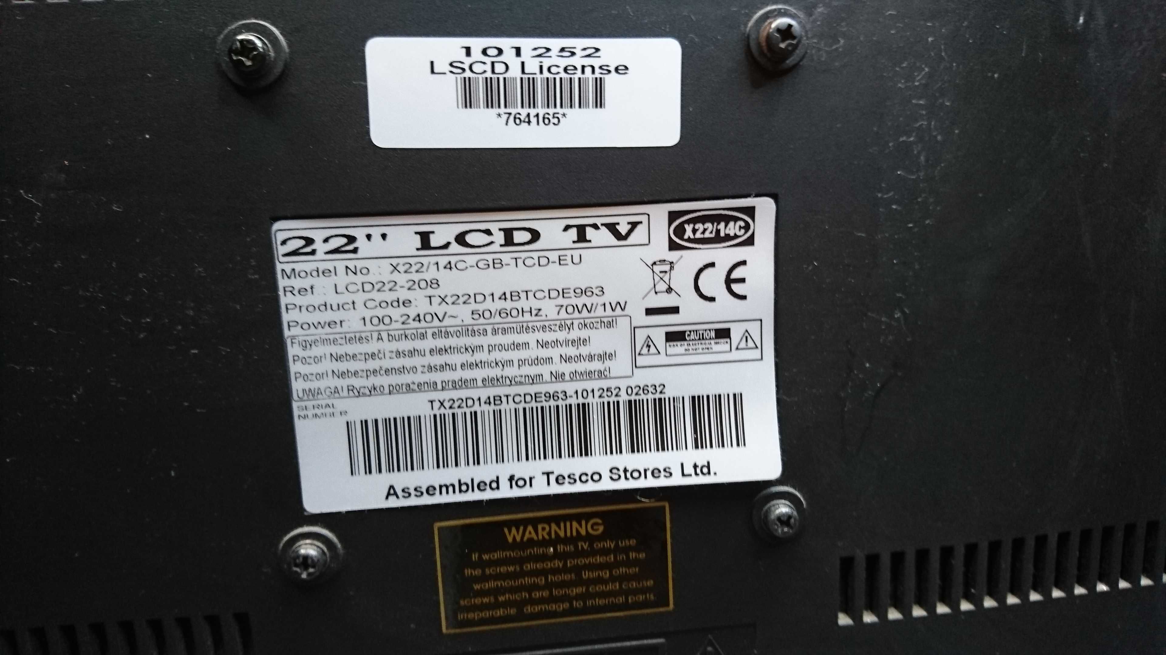 Telewizor Technika Dvbt Dvd Svc 22 Cale