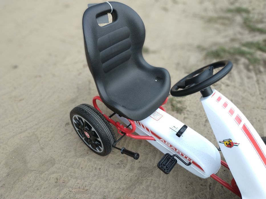 Gokart Na pedały ABARTH LICENCJA MIĘKKIE Koła EVA Zobacz