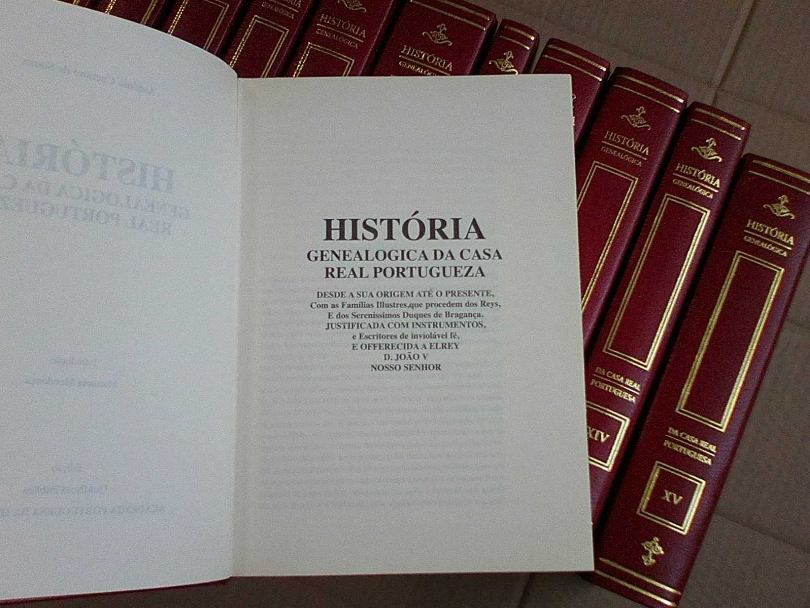 História Genealógica da Casa Real Portuguesa - 15 volumes