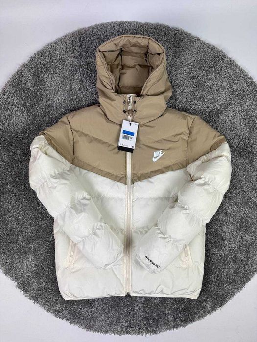 !SALE! Пуховик Nike NSW Storm-Fit Beige XS S M L XL XXL куртка найк