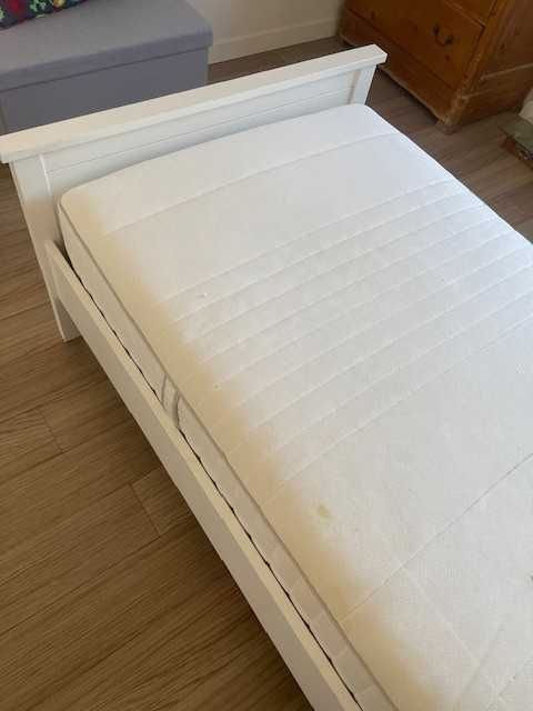 Cama solteiro estrado articulado e colçhao