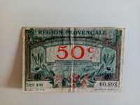 Banknot Francja 50 centymów