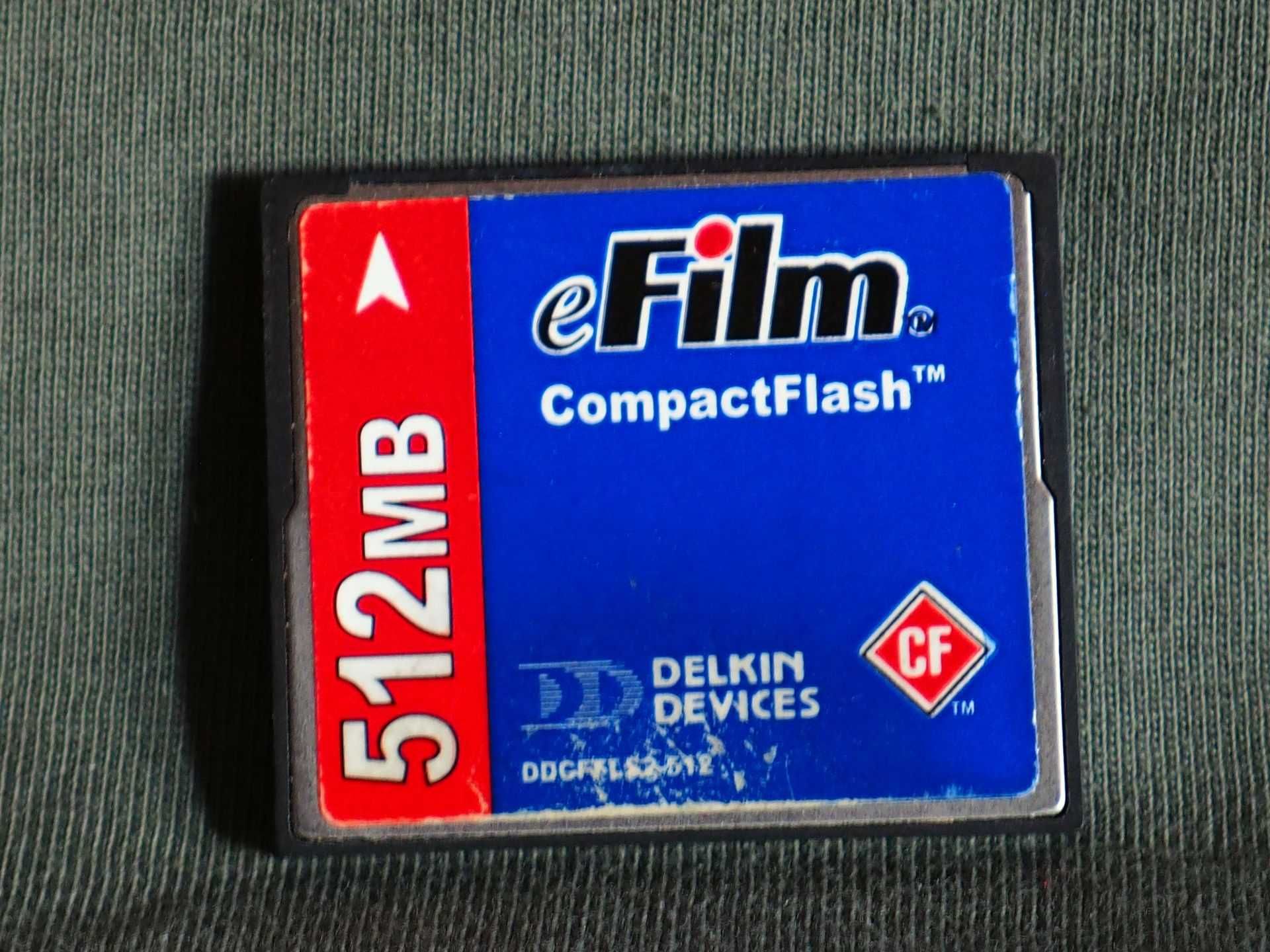 Karta pamięci CompactFlash Card Delkin Devices eFilm CF 512 Mb.