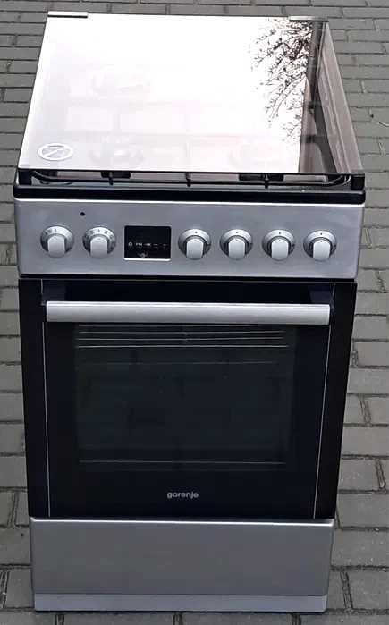 Газова плита з електричною духовкою б/у Gorenje GKS5C70HXF стан нової