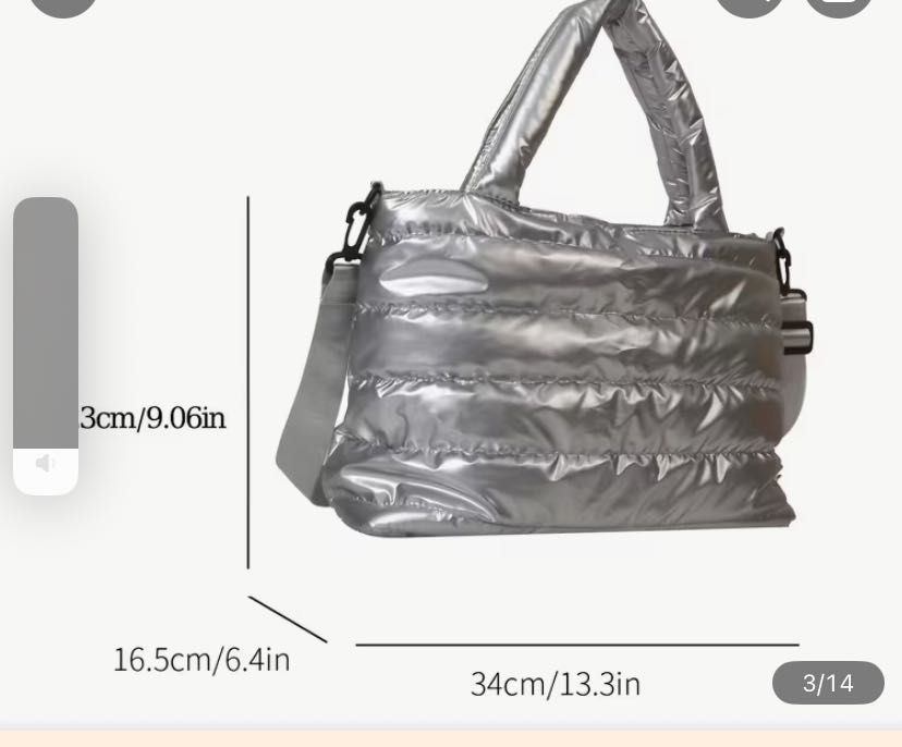 Жіноча велика стьобана сумка-кросбоді