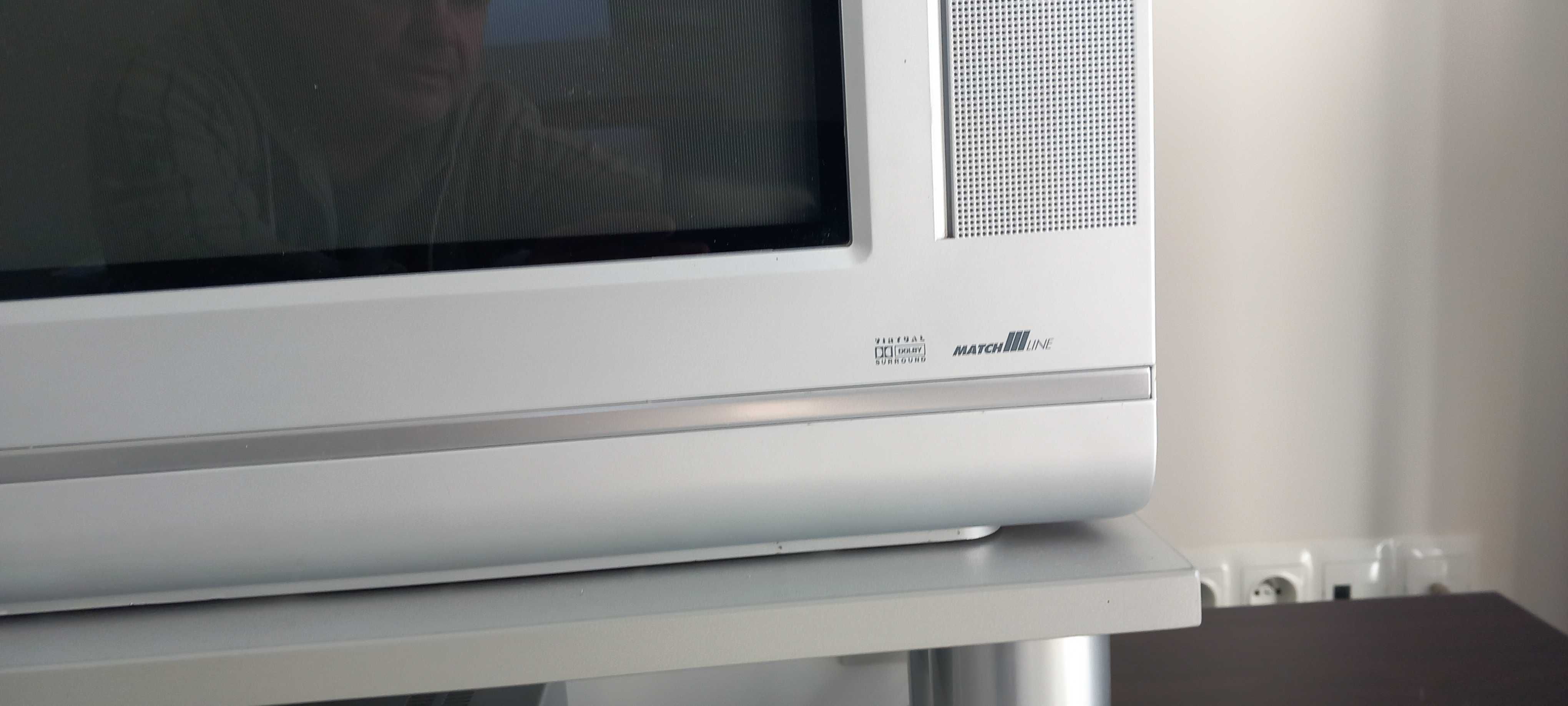 TV Philips  CD DVD VHS stolik stojaki na głośniki x 2