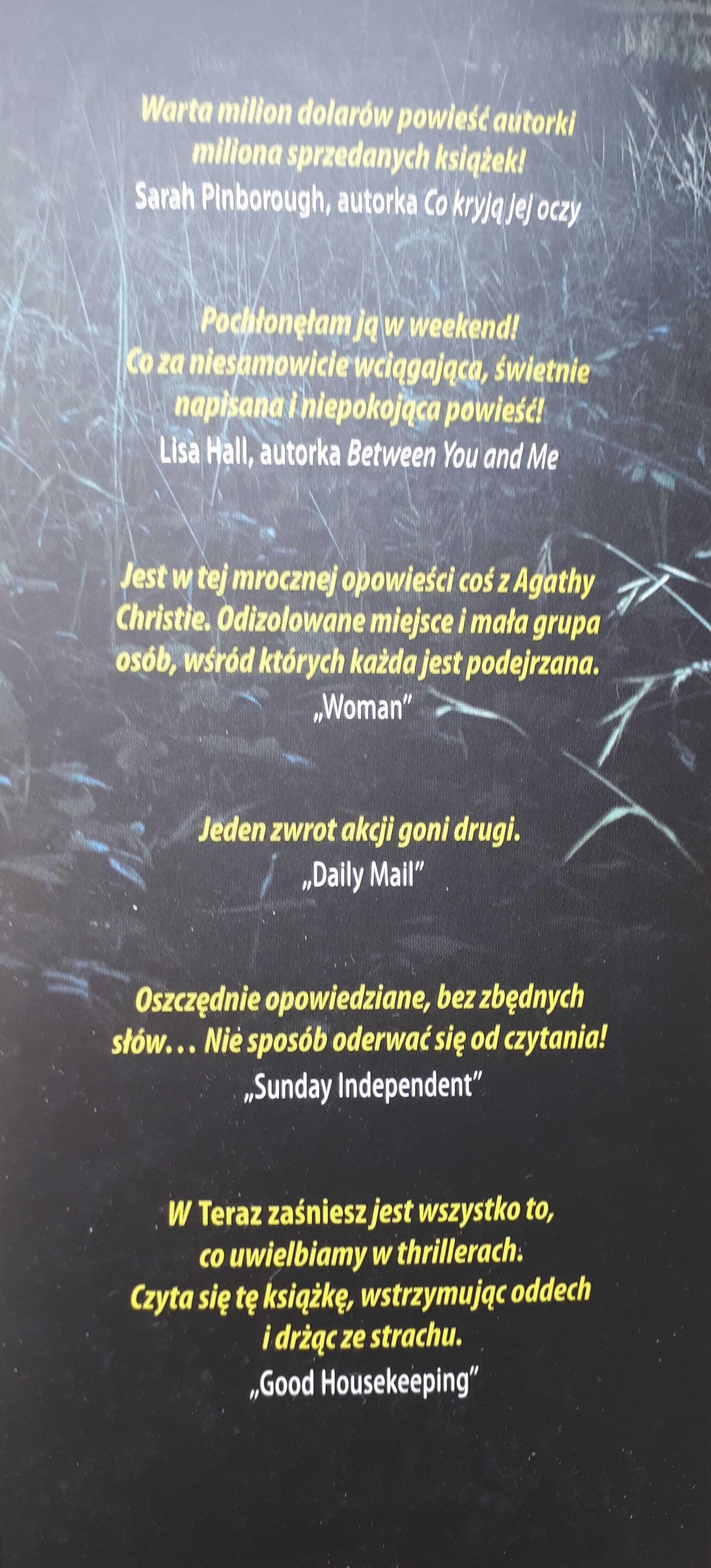 "Teraz zaśniesz" C.L. Taylor, thriller psychologiczny