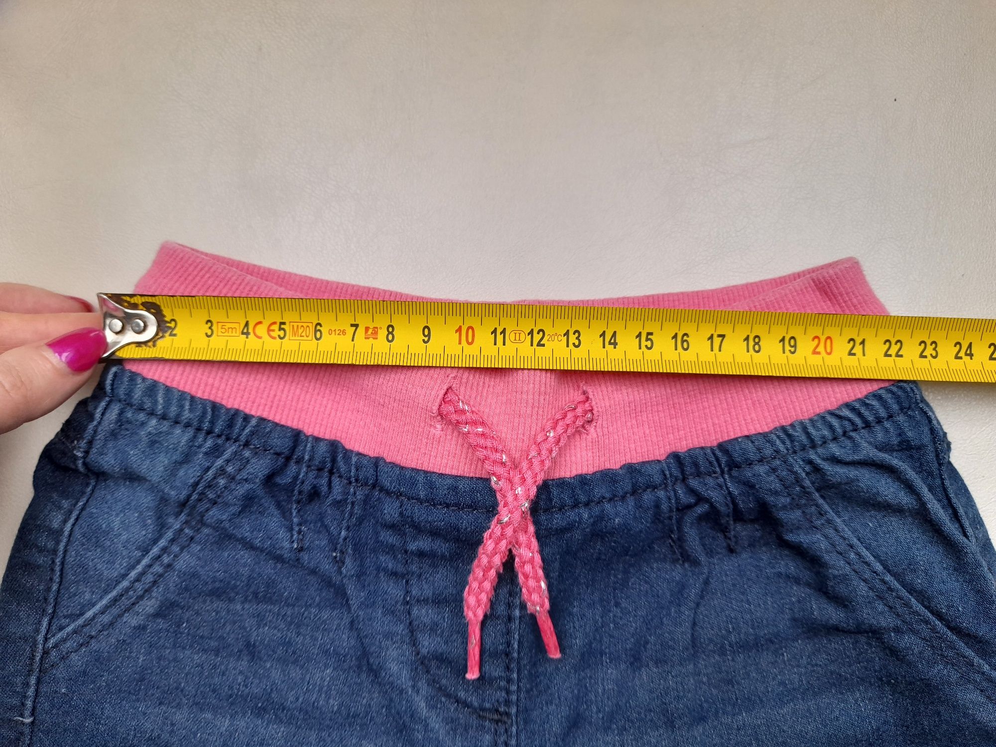 Pepco 104 spodnie jeansowe dla dziewczynki króliczki
