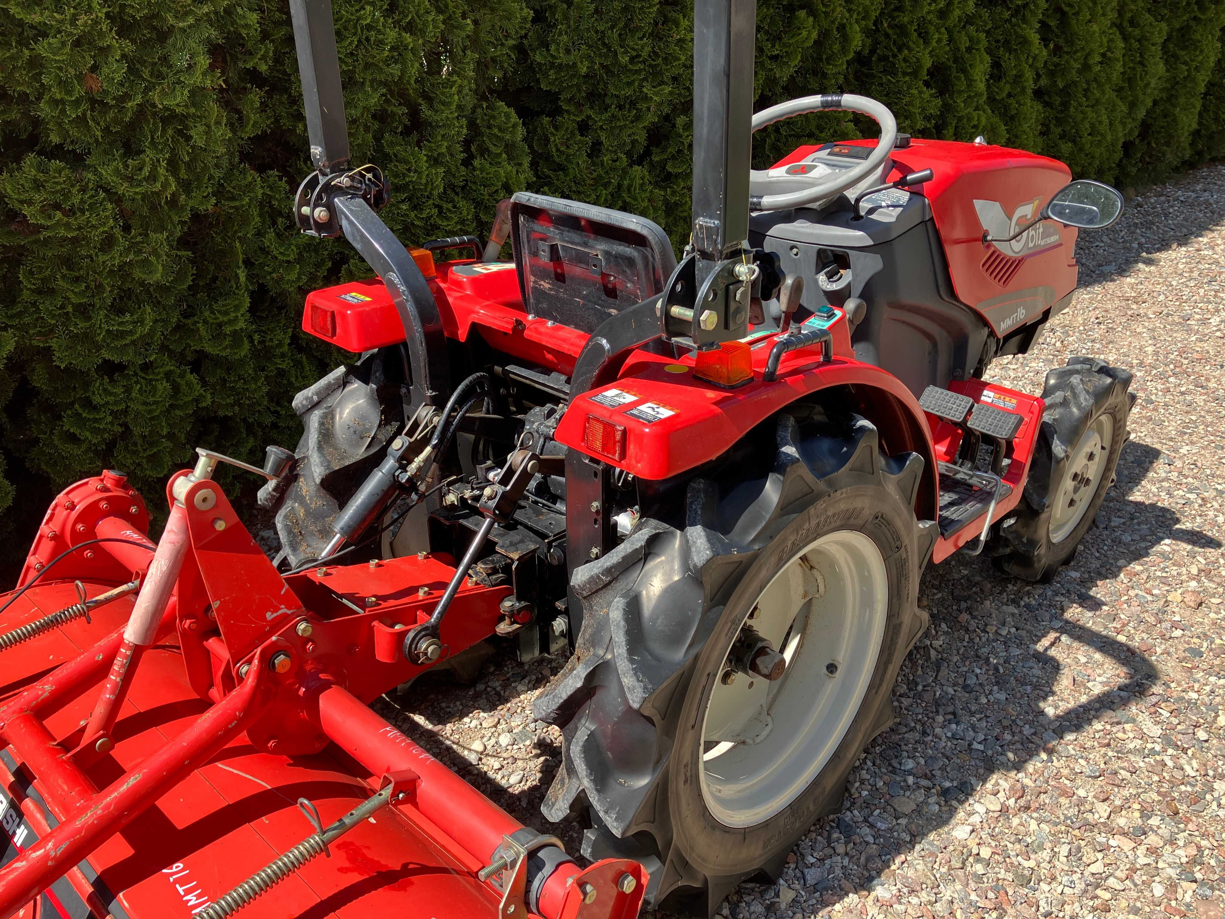 Mini Traktor Mitsubishi MMT 16 Glebogryzarka Iseki Yanmar Kubota