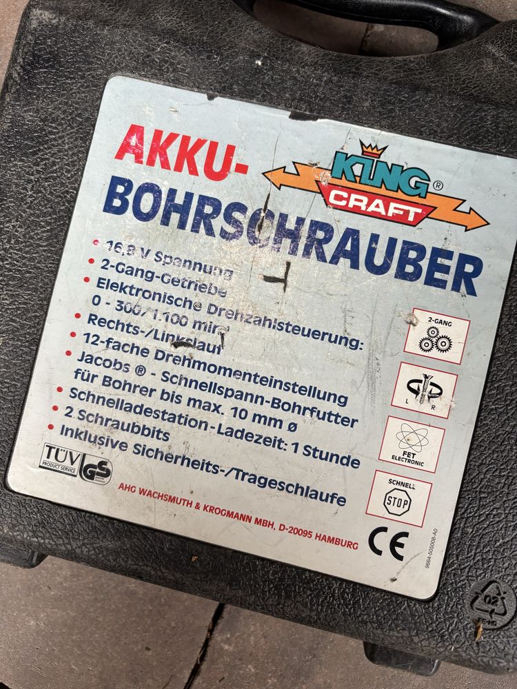 Wkrętarka akumulatorowa KING CRAFT