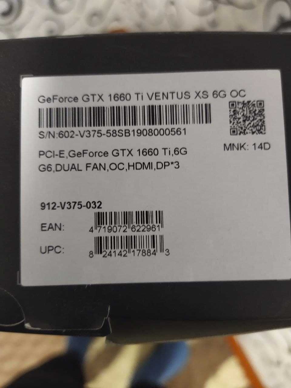 1660 Ti Ventus XS 6G OC 6GB GDDR6