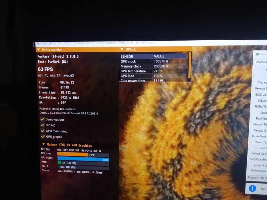 Видеокарта MSI RX 480 Gaming X 8Gb