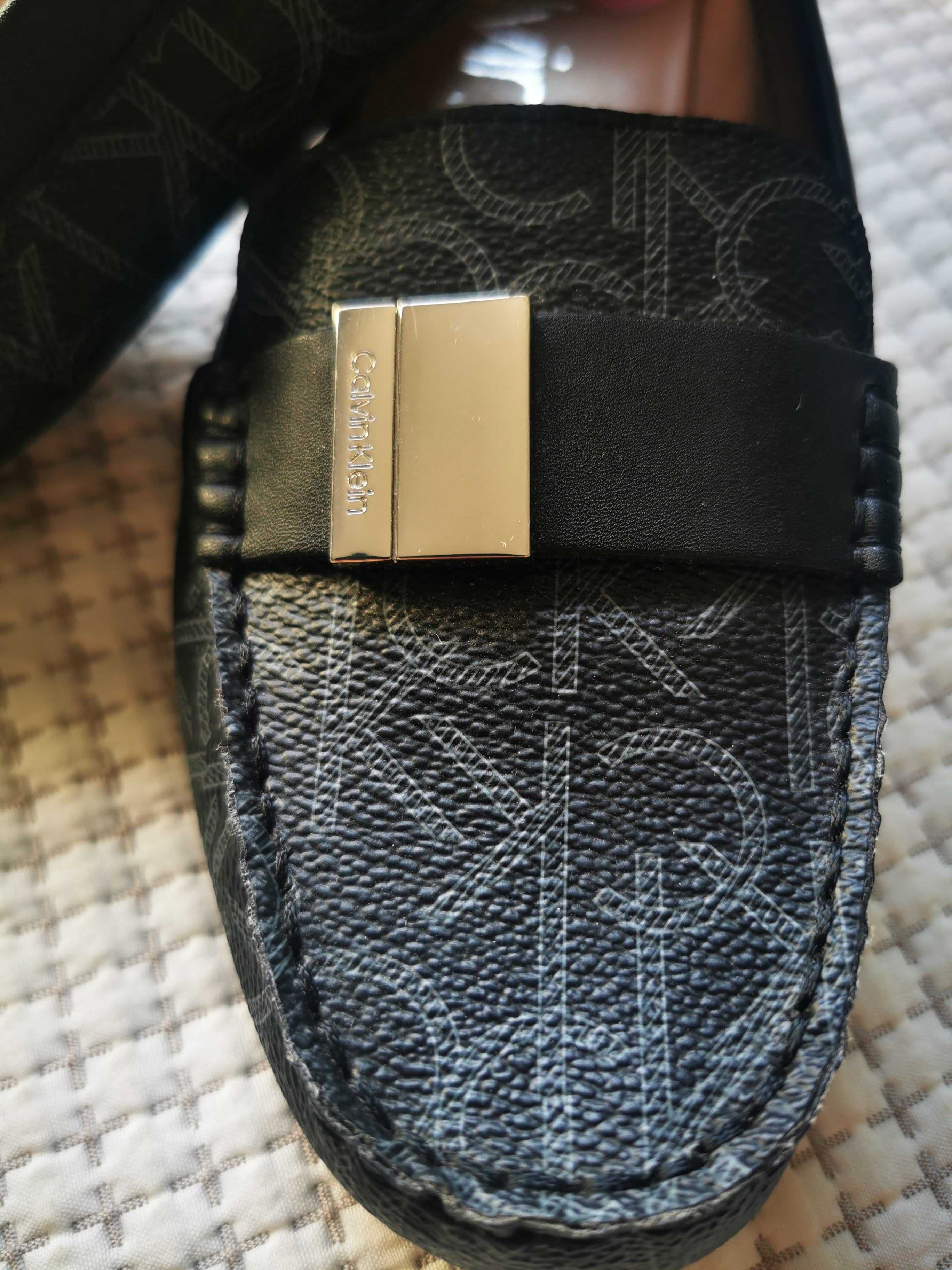 Buty mokasyny Calvin Klein LISA czarne stan jak nowe, roz. 38, polecam