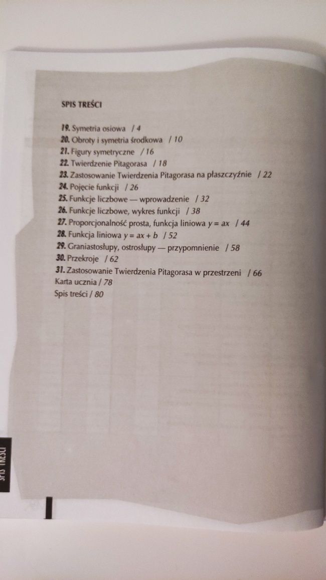Matematyka 2001 zeszyt ćwiczenia gimnazjum Pitagoras Nowe