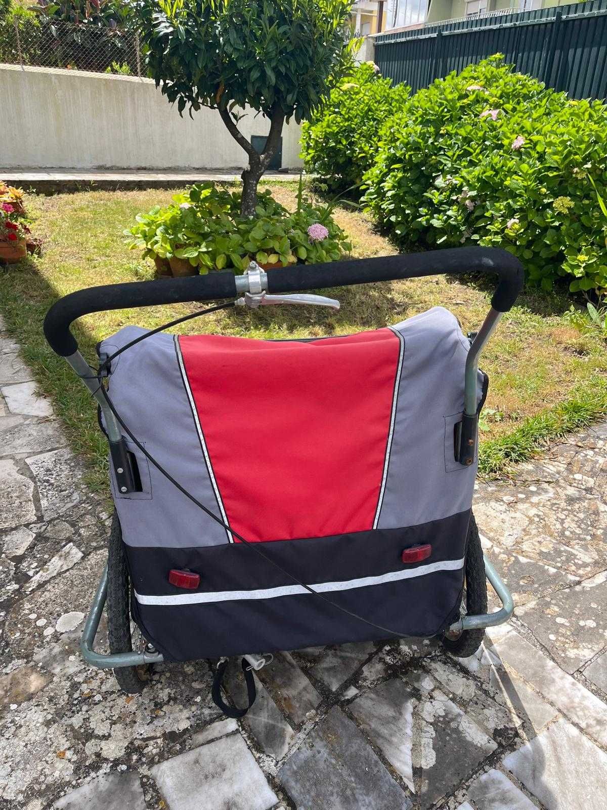 Atrelado de transporte crianças para bicicletas (3 lugares)