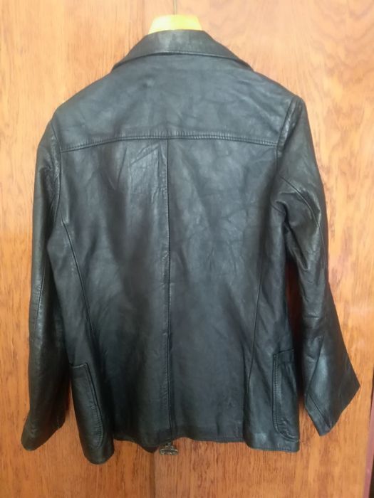 Пиджак кожаный