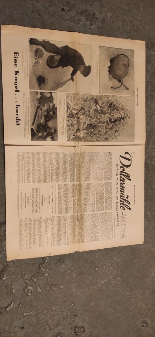 Gazeta niemiecka 1943 II wojna czołg