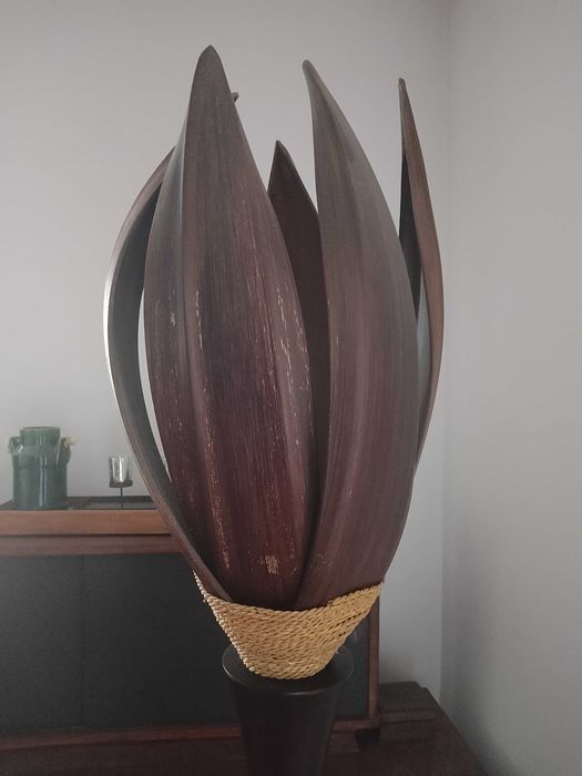 lampa z drewna egzotycznego ok. 200 cm