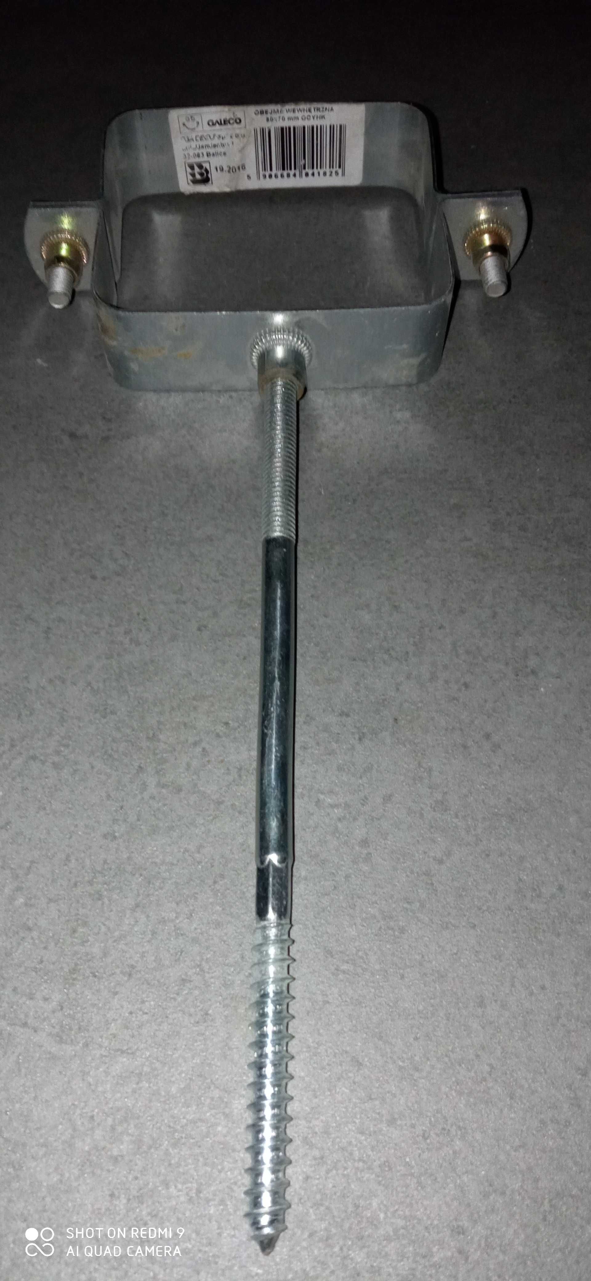 Obejma rury spustowej 80mm x70mm
