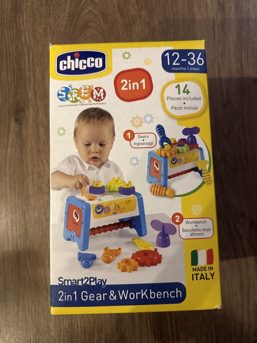 Chicco 2in1 Gear & Workbench Сортер Набір інстурментів