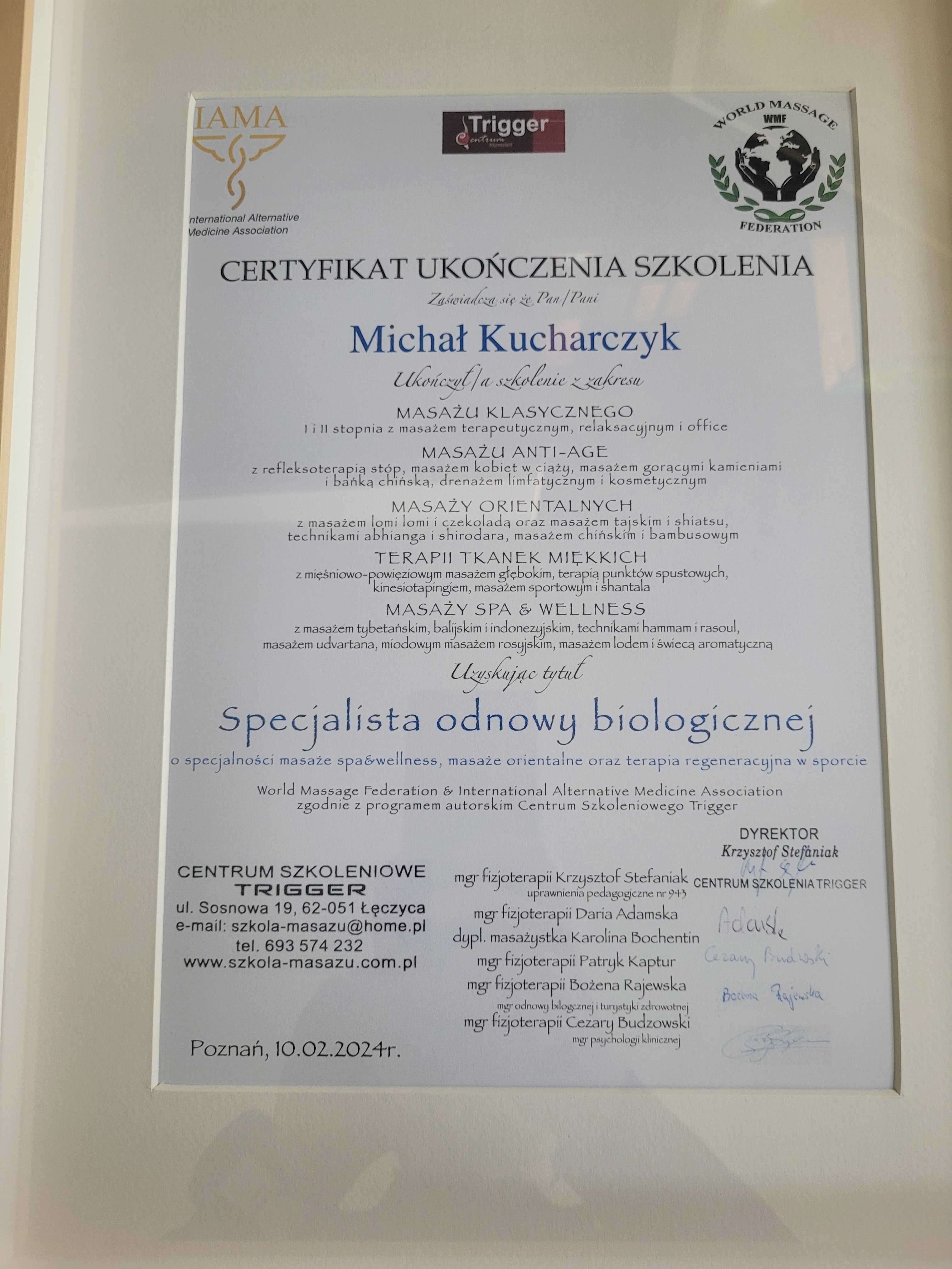 Masaż relaksacyjny