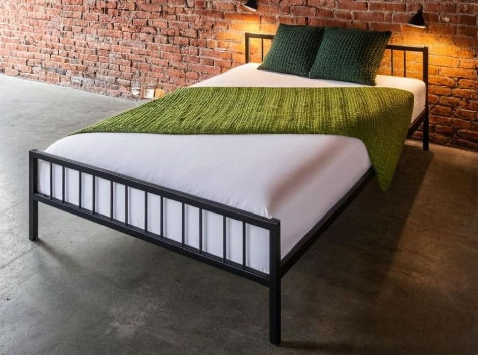 Łóżko 120x200 metalowe loft industrial