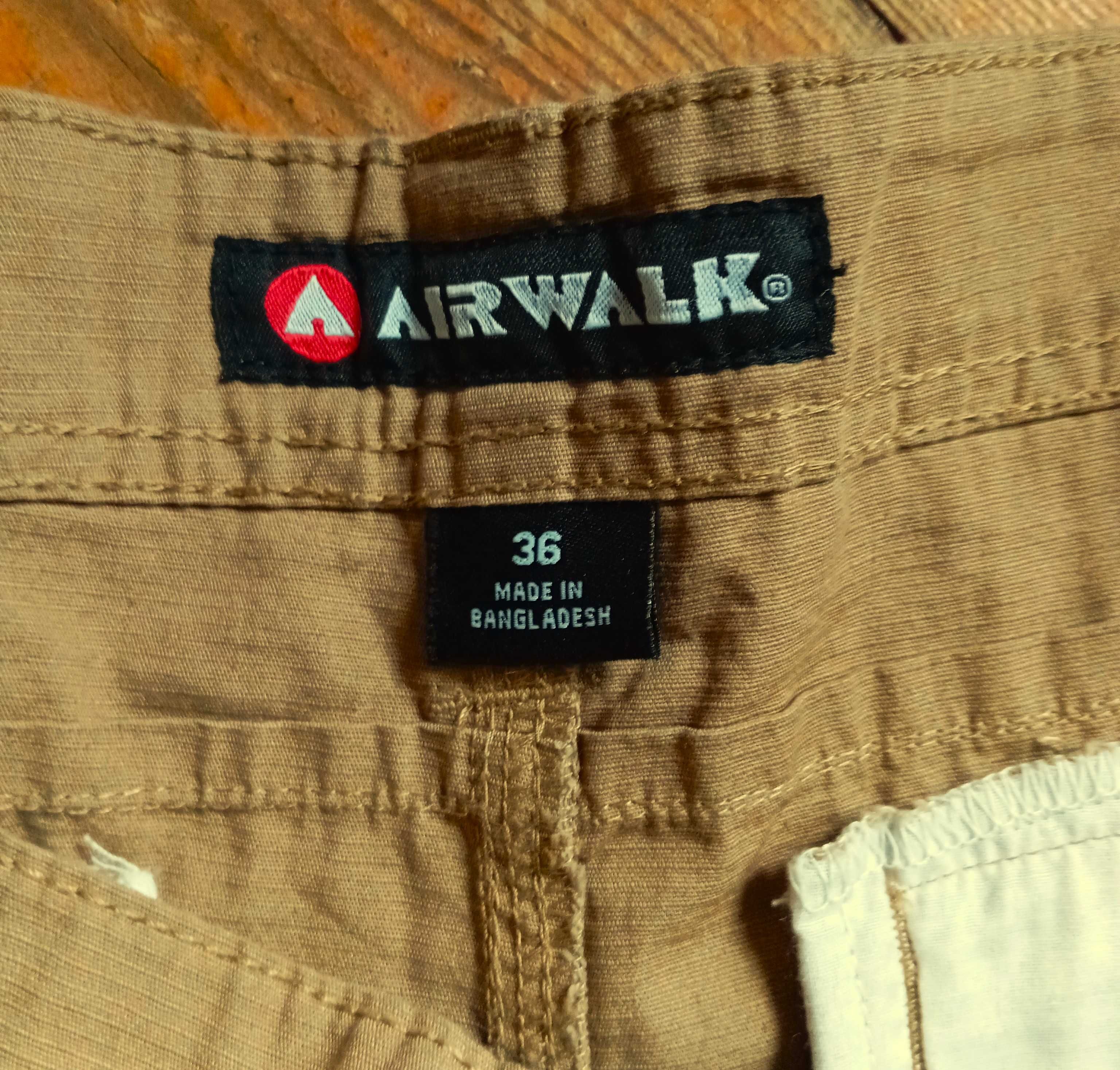 Airwalk męskie szorty cargo, beż, 100% bawełna, rozm. 36