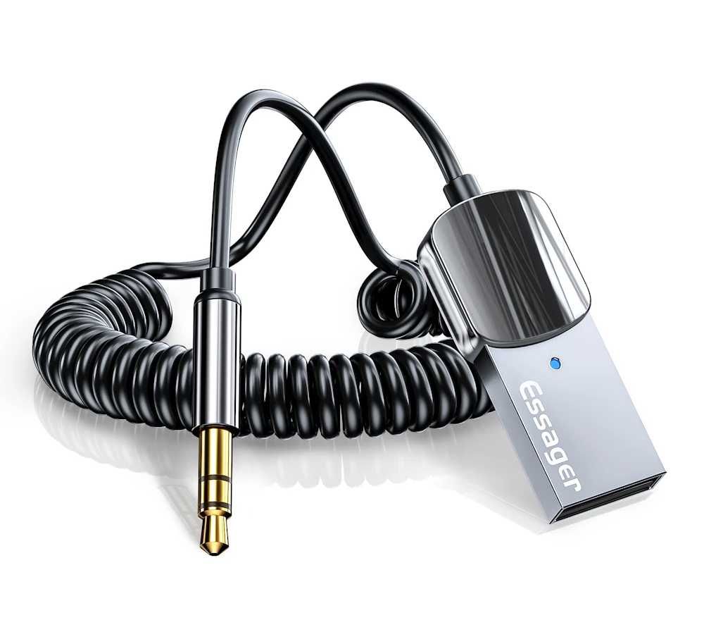 Adapter Bluetooth Mini-Jack 3.5 mm do AUX w Radiu USB BT Smartfon