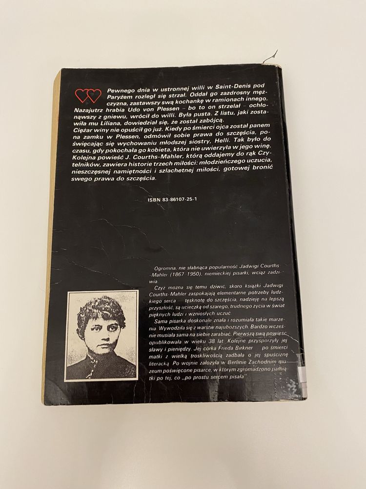 Książka Jadwiga Courths-Mahler „miłość wie lepiej” literatura używana