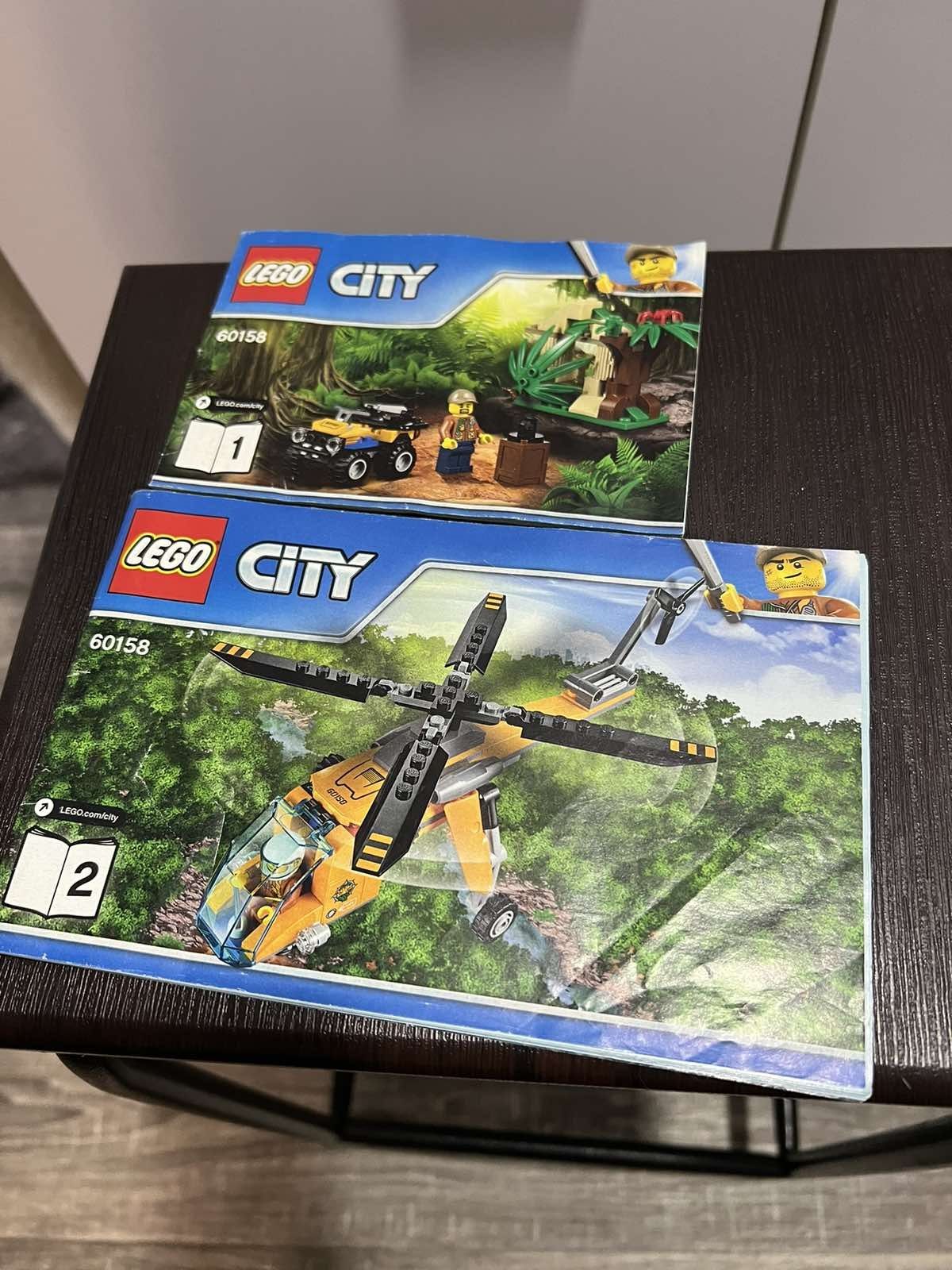 LEGO City Грузовой вертолёт исследователей джунглей 201 деталь (60158)