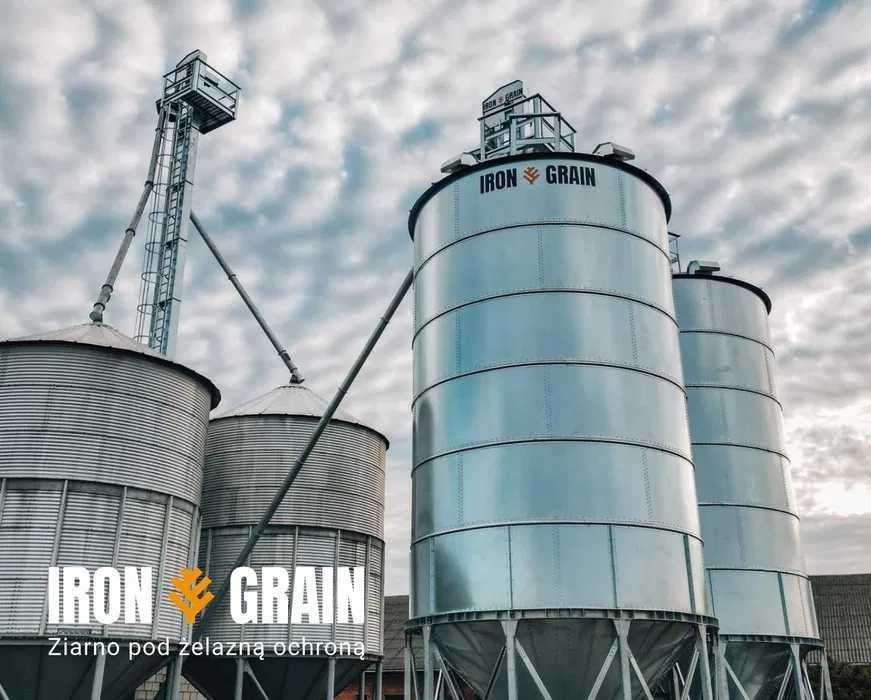 SILOSY zbożowe Lejowe silos 108 Ton stal ocynkowana Polski producent