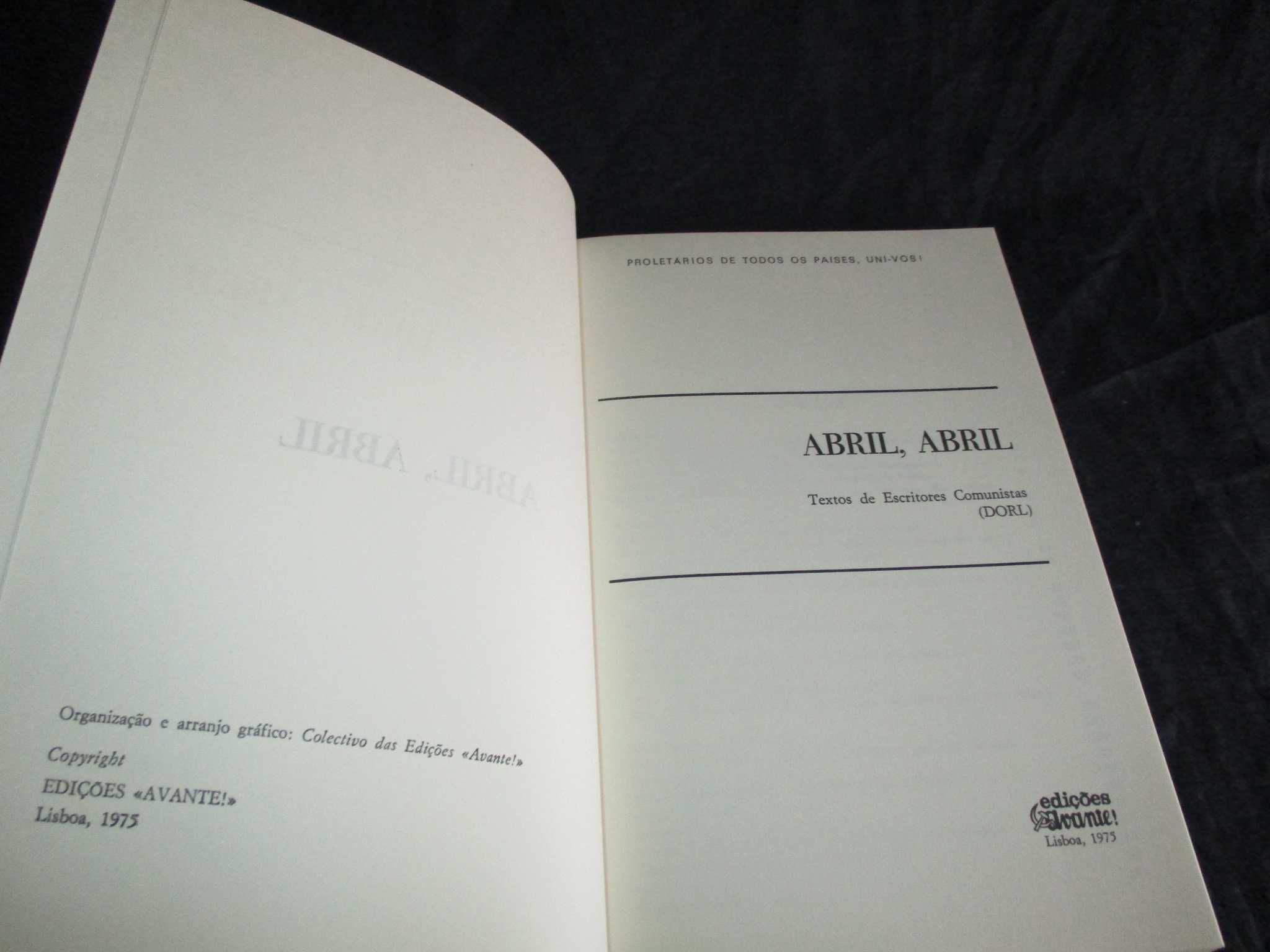 Livro Abril Abril Textos de Escritores Comunistas