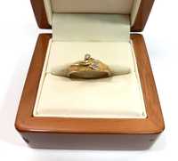Fikuśny Złoty pierścionek P.333 R.19 Loombard Szczytno