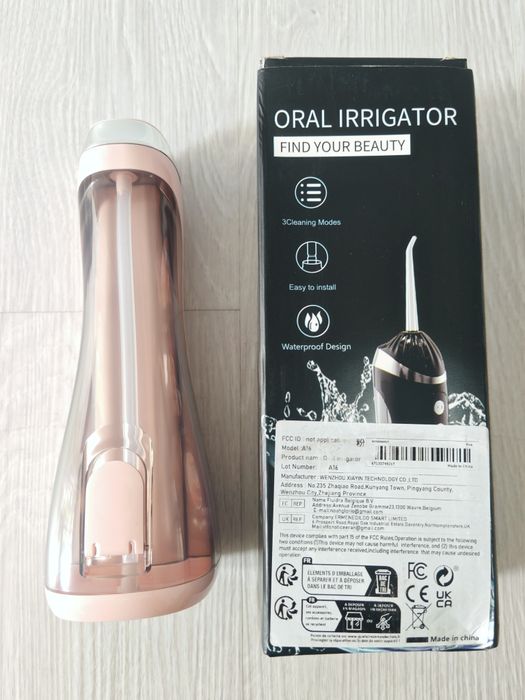 Nowy Irygator do zębów róż przenośny 4 końcówki bezprzewodowy 200ml US
