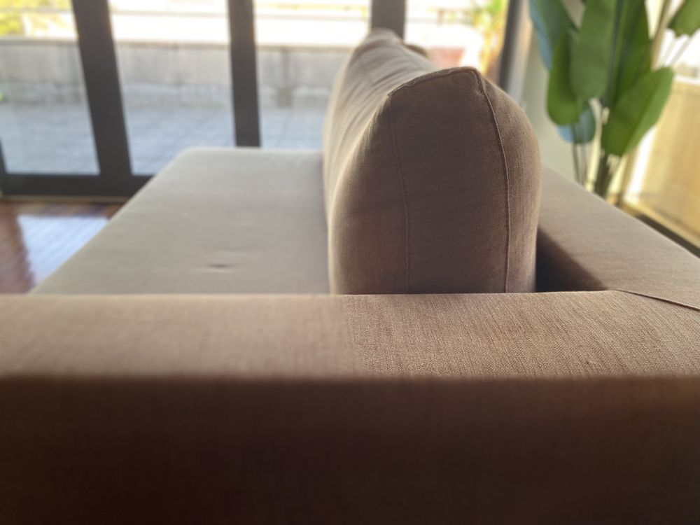 Sofa tecido castanho