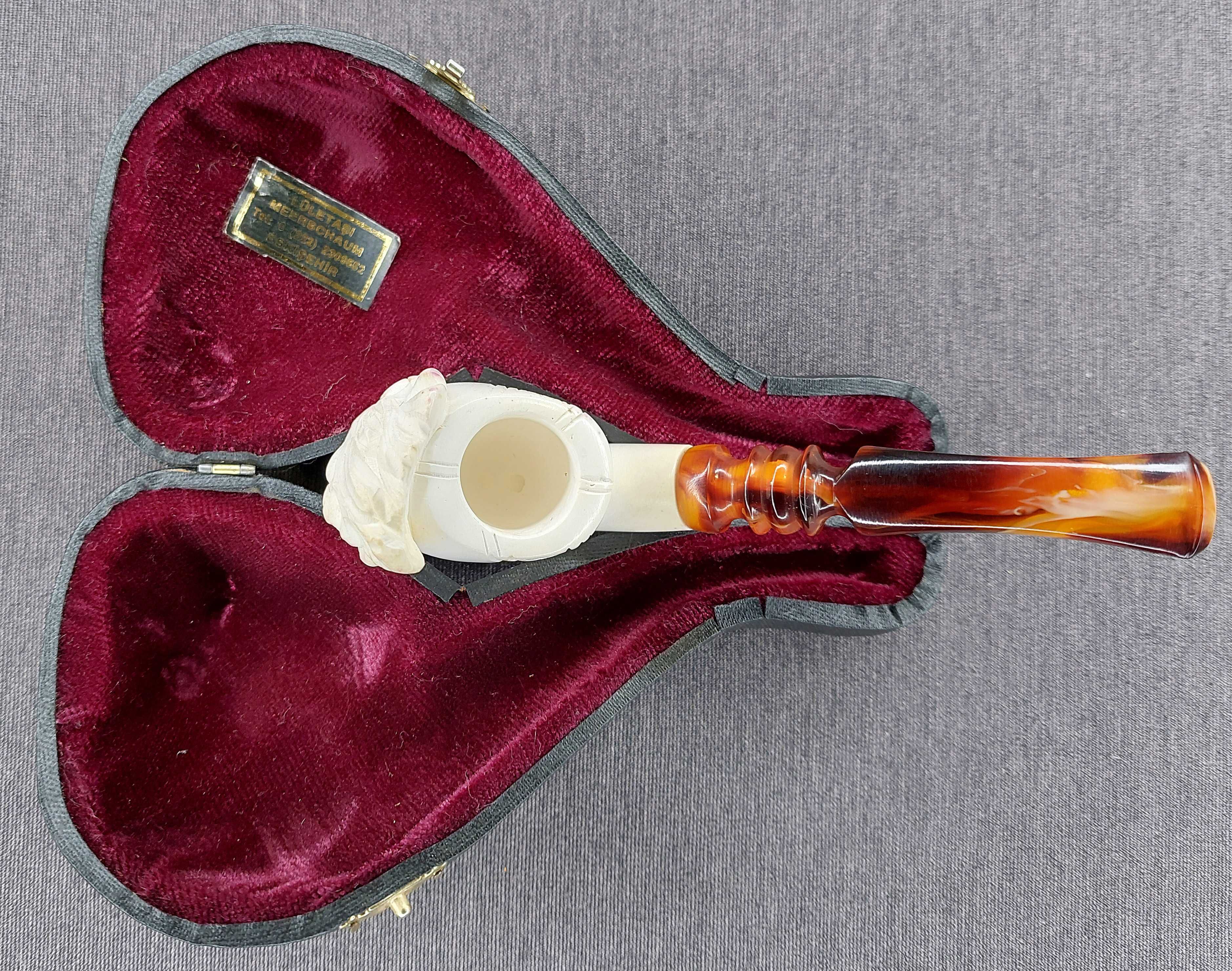 Nieużywana fajka z pianki morskiej (Meerschaum)