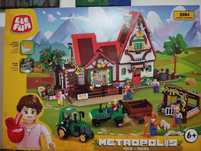 Ogromny zestaw klocków Elefun Metropolis Farma 8829