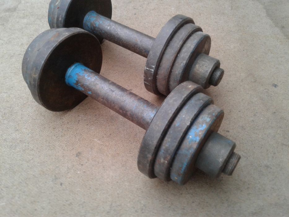 Гантели наборные по 5 СССР разборные гантелі 5 , 4 , 3 , 2 , 1  кг.