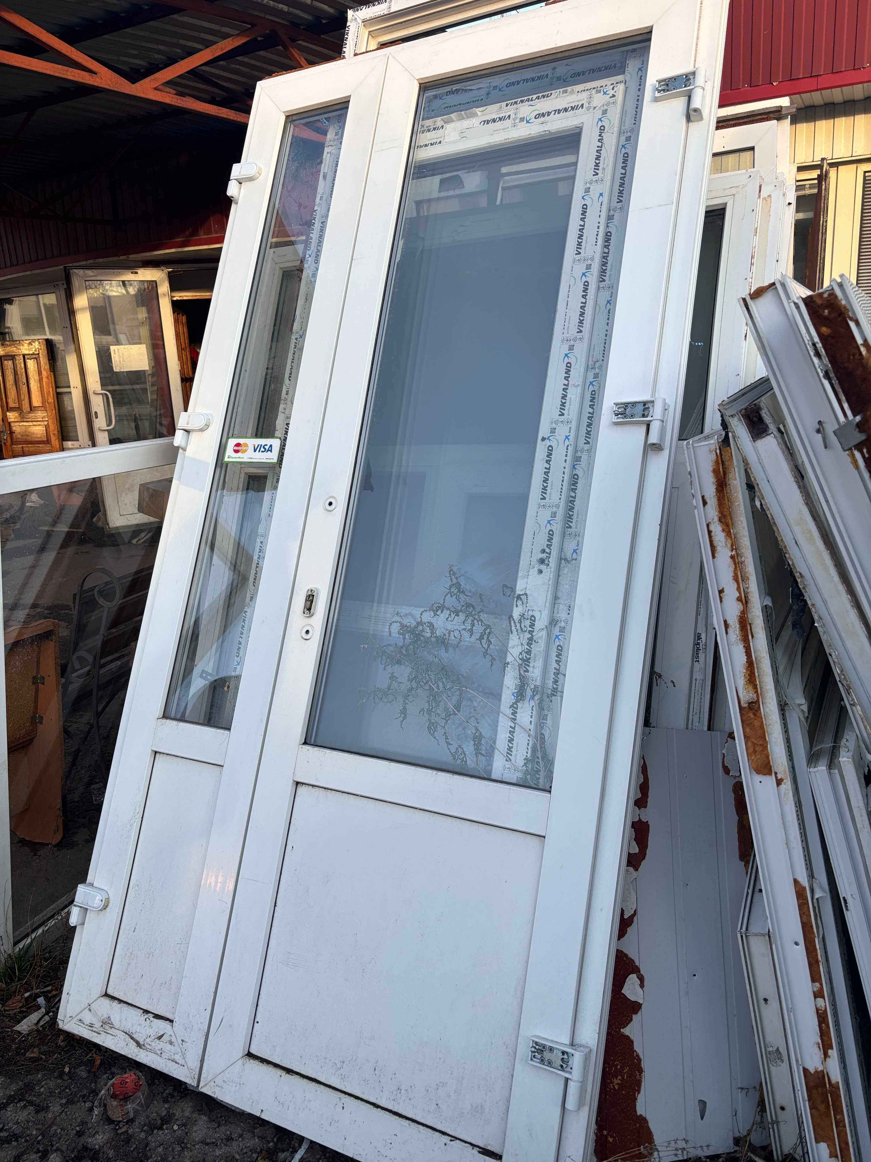 Дверь входная металопластиковая VEKA двойная 2480\1260 входная группа
