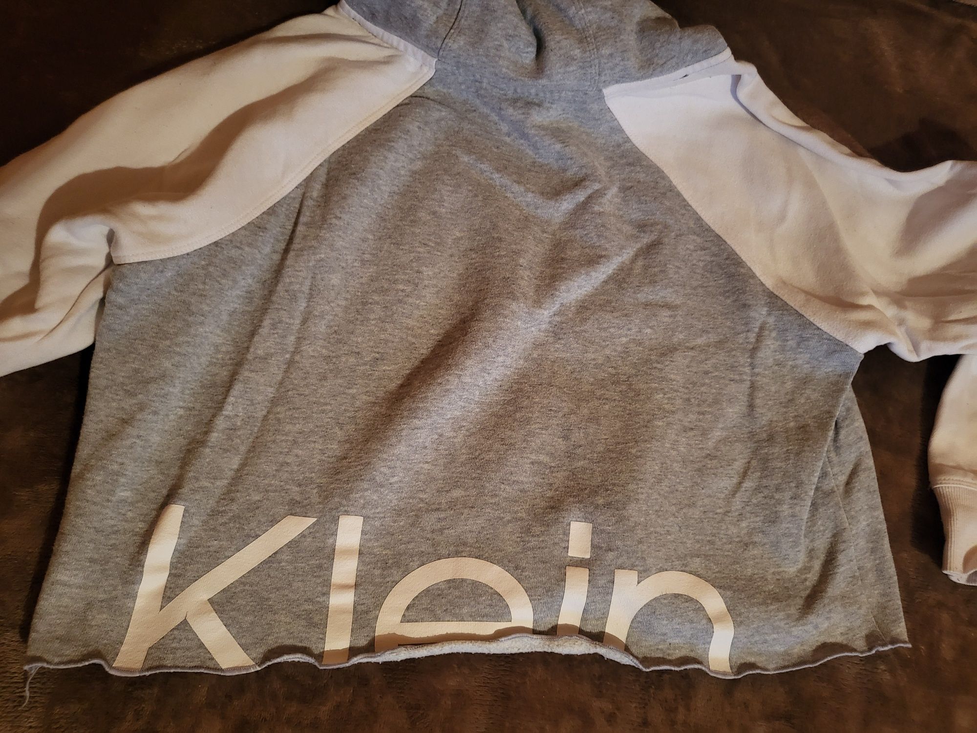 Bluza Calvin Klein szaro biała